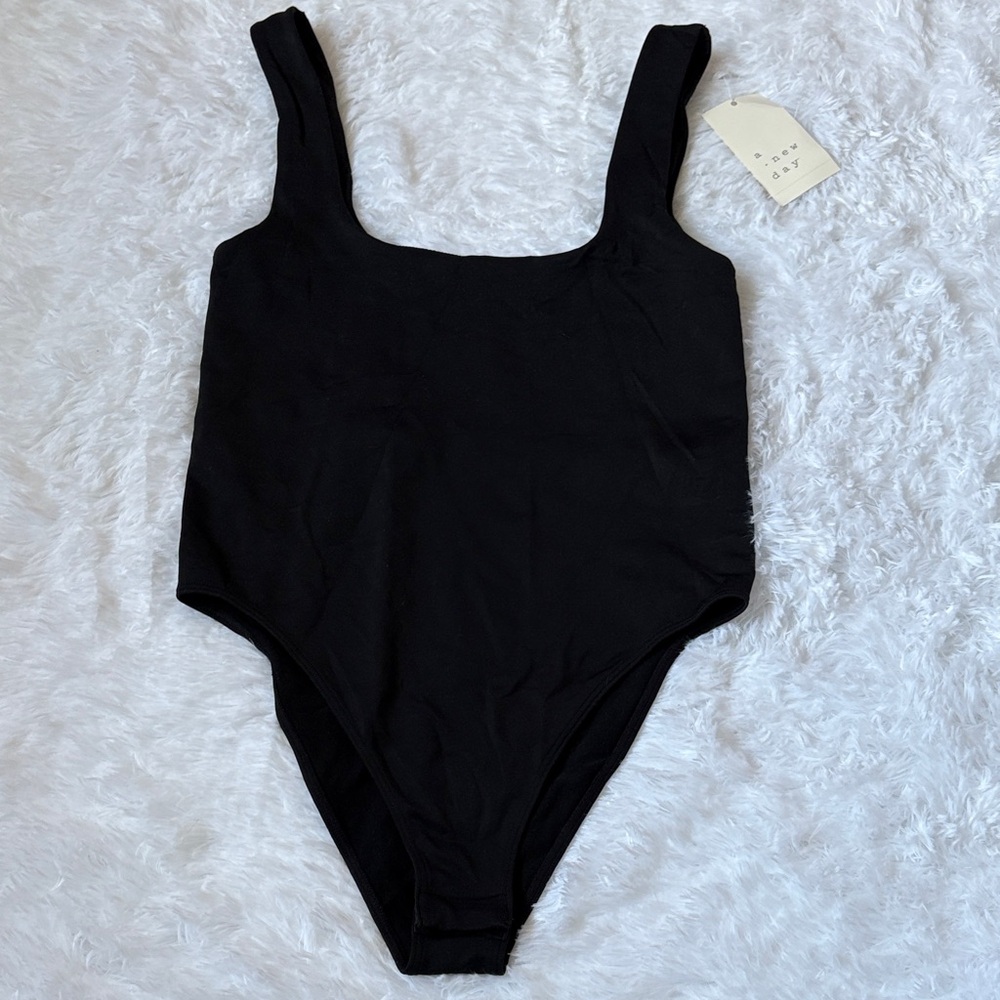 NWT A New Day Black One Piece Bodysuit Size XS